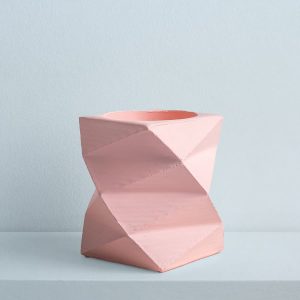 กระถางทรงโมเดิร์น สีชมพู
