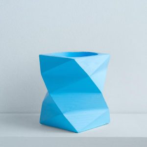 กระถางทรงโมเดิร์น สีฟ้า